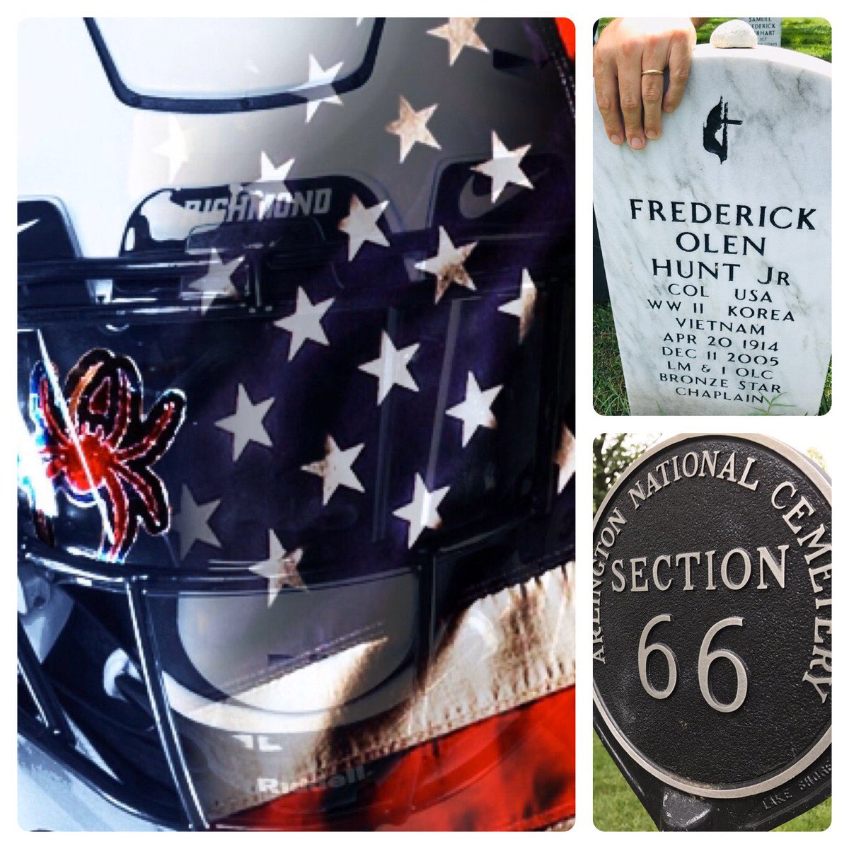 CoachARoss's tweet photo. Home of the Free because of the Brave #NeverForget #3WarVeteran #OneRichmond #RIP36 https://t.co/Zq42cprDPm