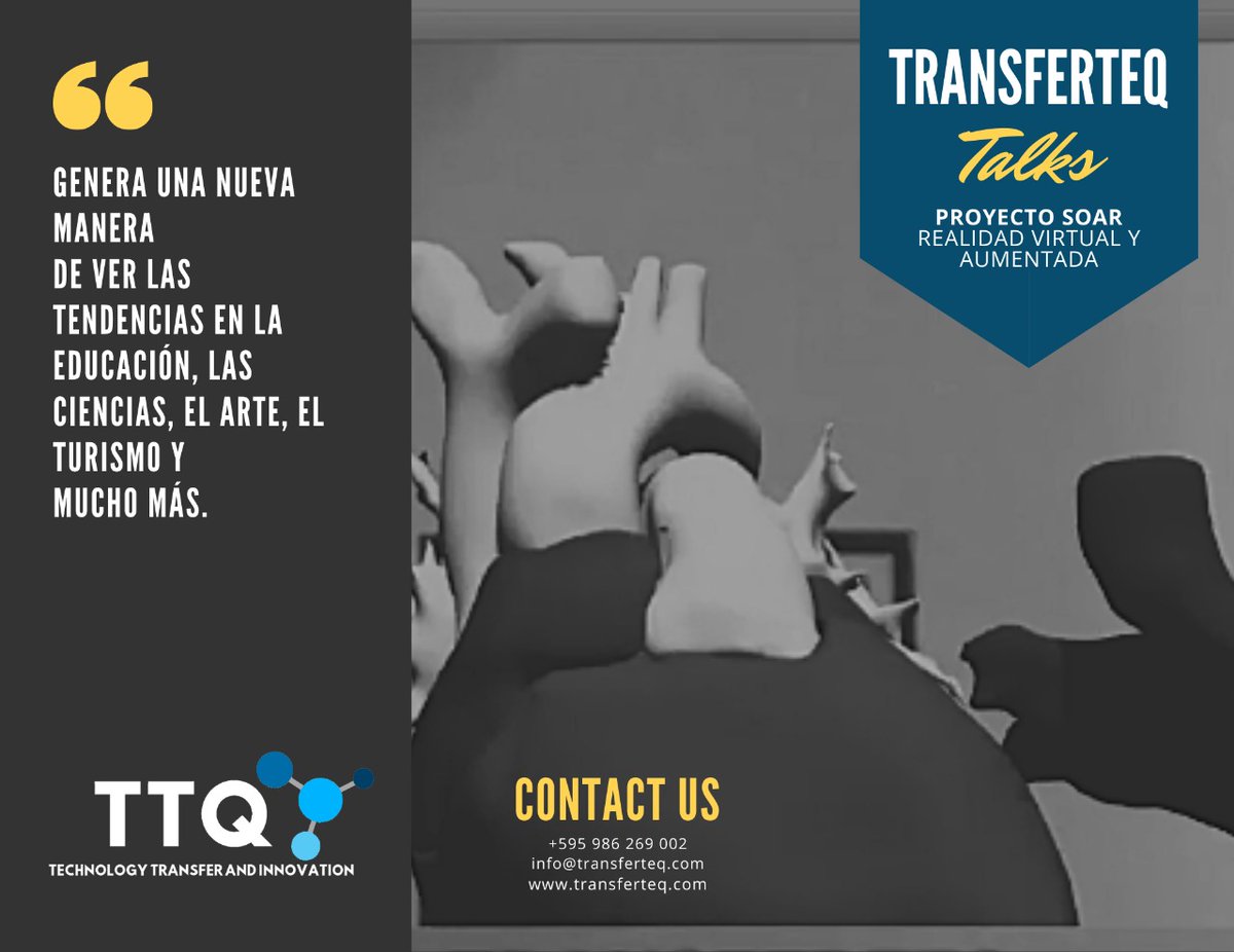 transferteq's tweet photo. #TransferTeQTalks | Realidad Aumentada. https://t.co/e5PgQCYUhh