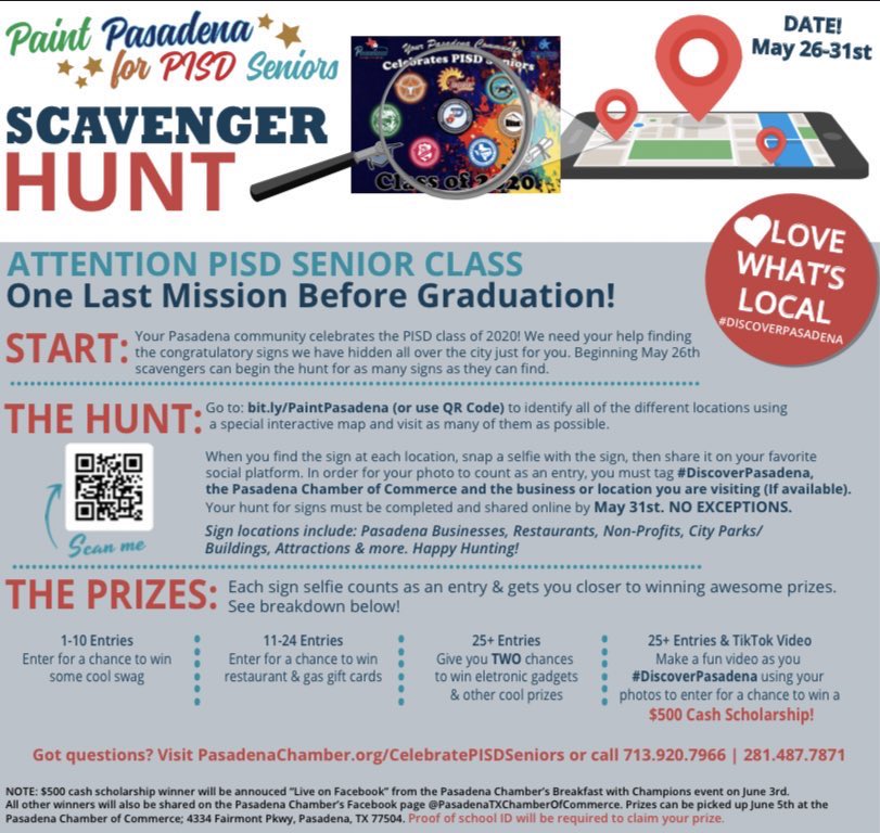 SENIORS‼️This scavenger hunt begins TOMORROW😎(5/26)!! Watch the video for instructions and read the thread for more info! GO WIN SOME PRIZES 🤩
youtu.be/YYFMF3r0qew