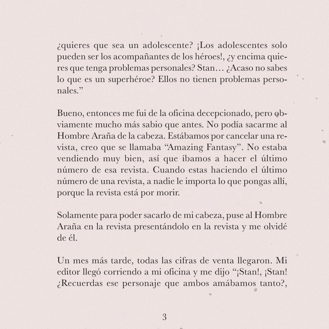 RP_Latam's tweet photo. ⁣
Stan Lee nos cuenta sobre sobre el origen de “Spider-man” y sus dificultades para que uno de los más famosos superheroes llegara a los cómics y el cine. ⁣
⁣⁣
Link: https://t.co/BFa6fDgW64 https://t.co/7BHkS5htvb