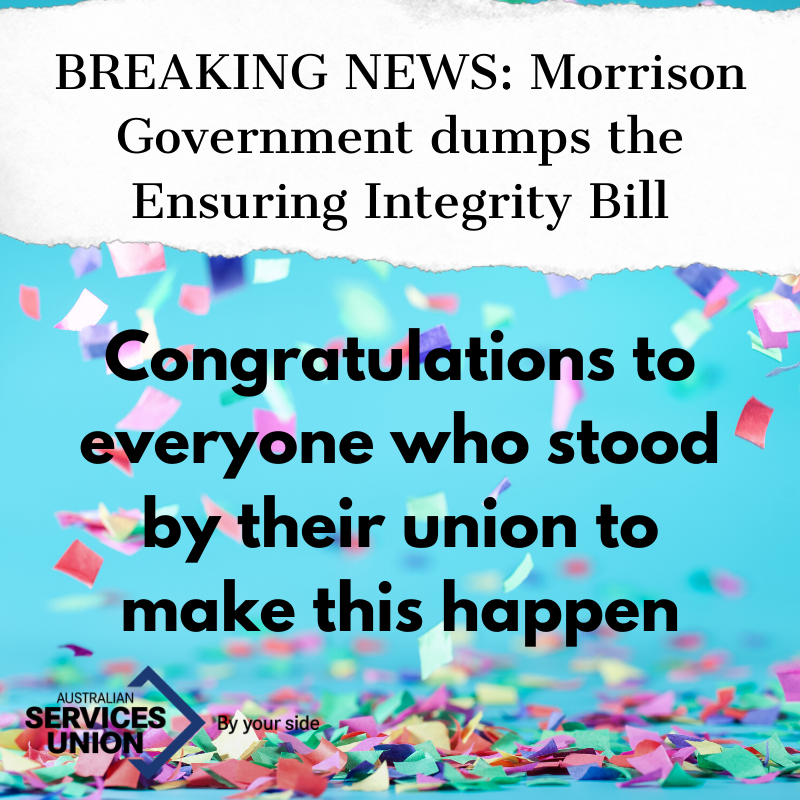 ASUnion's tweet photo. UNION WIN!
For months we stood together against this unfair #EnsuringIntegrity law. Now we have stopped the government in its tracks. When we work together we can win! https://t.co/rtUfYq4dND