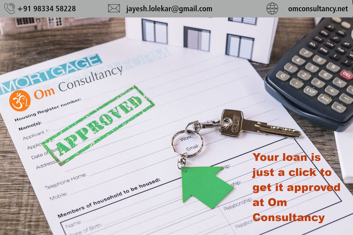OmConsultancy3's tweet photo. Your Loan is just a click to get it approved at Om Consultancy.

Call us on +91 98334 58228 or visit us at https://t.co/HvBJXN8Sgg
#HomeLoan #BusinessLoan #PersonalLoan #MinimumProcessingTime #MaximumTenure #OmConsultancy https://t.co/DqDGoBUBa6