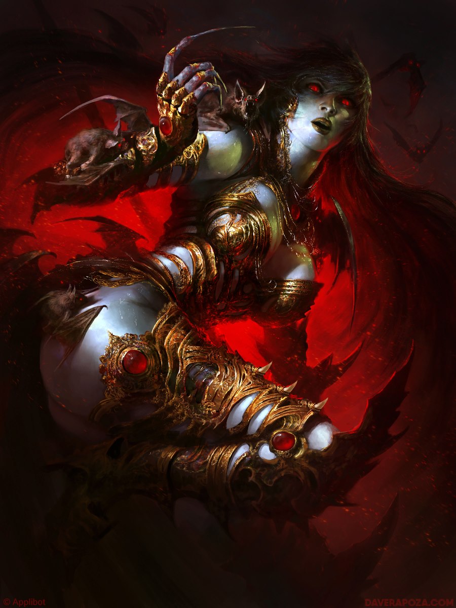 DaveRapoza's tweet photo. some paintings from back when i did legend of the cryptids, goin through the archives on my old facebook https://t.co/Rc7o3eEmgQ