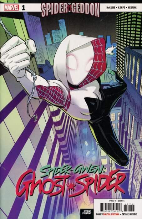 DeconstructVS's tweet photo. Ghost-Spider
Card Number: WEB-004
Comic: Spider-Gwen: Ghost-Spider. Issue 1, Cover (variant).
Artist: #BengalAmari
Writer: @seananmcguire
#vs2pcg #games #cardgames #marvel #marvelcomics #lcg #tcg #art #comicart #deckbuilder #upperdeck https://t.co/VPCV1ZvbfK