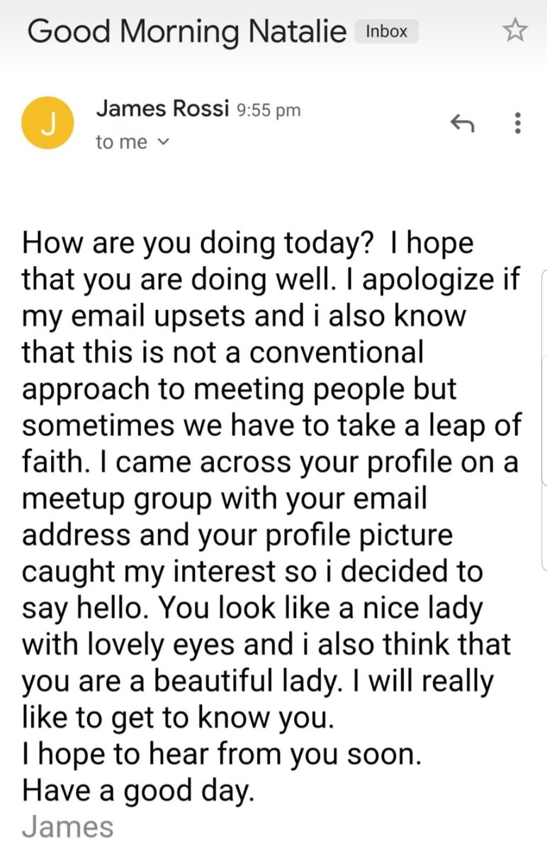 devrelmatters's tweet photo. @MishManners My fave is when they find you on professional Meetup related group, scrape your email (hint: it's my spam email) and send this: https://t.co/6ecltE5FA6