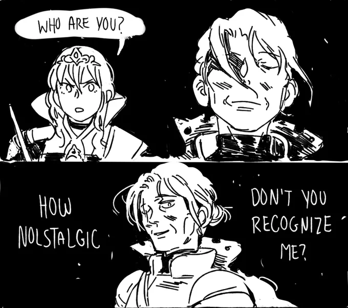 super self-indulgent AU where Byleth chooses a house that's not the Black Eagles and Edie survives 
