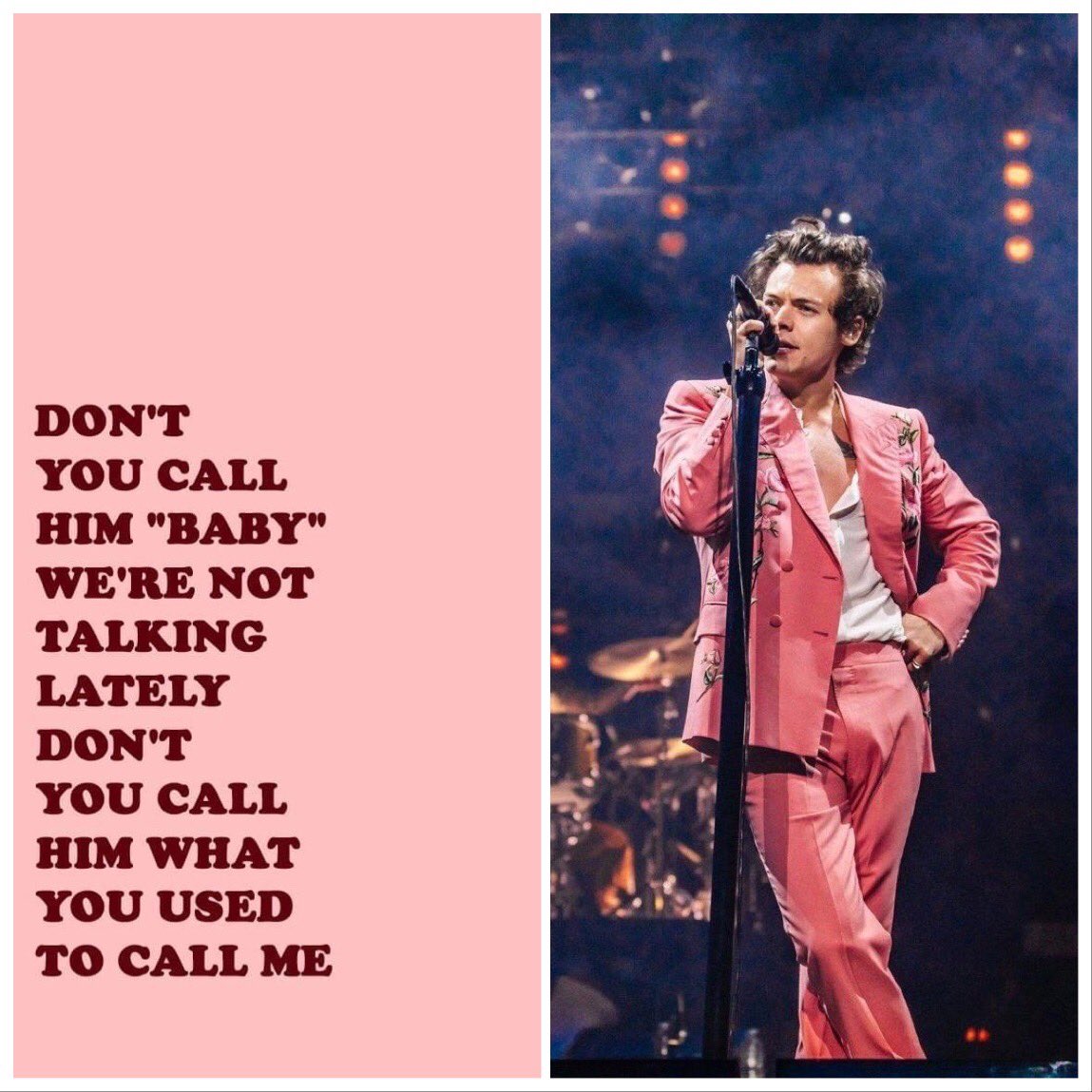 Harry styles lyrics as his outfits; a short but pleasing thread: