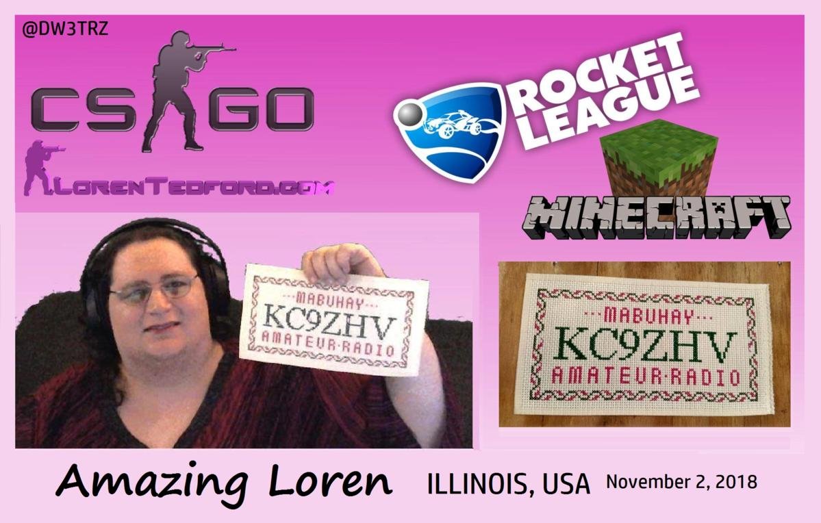 ThreezaDW3TRZ's tweet photo. Happiest BDay to Our Amazing #Loren Tedford #KC9ZHV
🎂🍾 Superb Ham operator, Gamer, Live Streamer ...
#HamChicksRule #YLRL #YoungLadiesRadioLeague #YoungLadiesLoveHamRadio #WomenHelpingWomen #WomenEmpowerment #YLsOnTheRadio #FriendshipAroundTheWorldTruHamRadio #WomenOnTheRadio https://t.co/FywngH9JQn