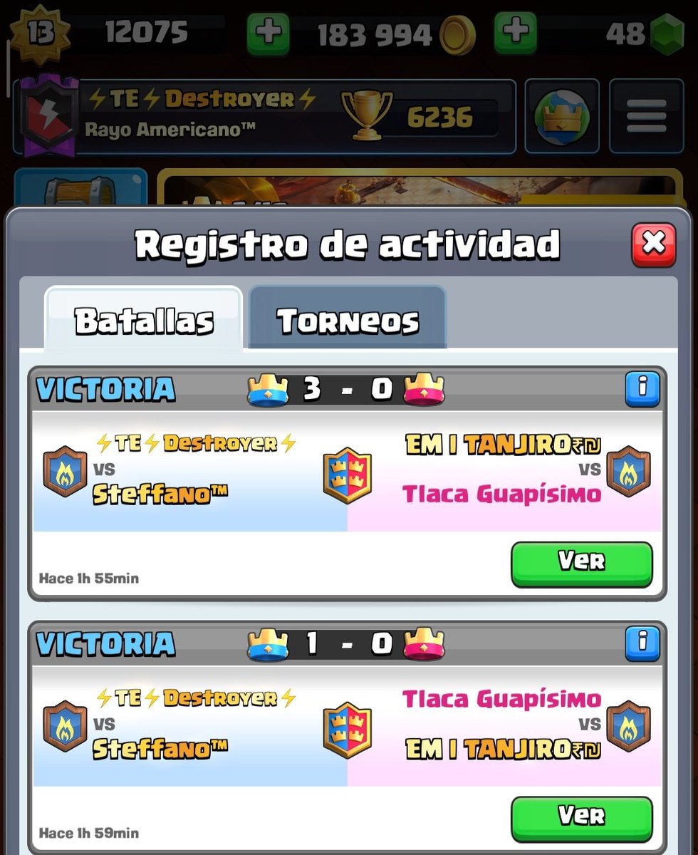 💥Gran día 1-0 junto a @... , 2-0 individual junto a @Magicians_GG 🧙 , 2-1 en dúo con <a href="/Steffano_CR/">Steffano</a> y definiendo en el koth para pasar a la semifinal junto a @TeamDragonCR 🐉 y 2-0 dúo <a href="/Steffano_CR/">Steffano</a>  apoyando a <a href="/ImagineKnights/">Imagine Knights</a> 🦾

A SEGUIR ASÍ 🔥
