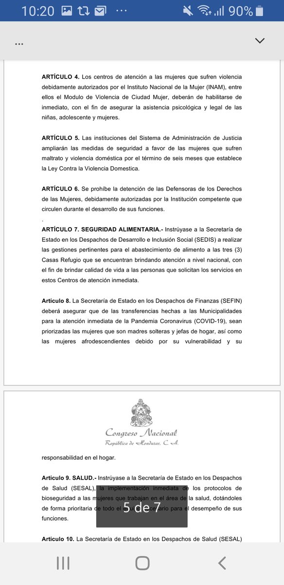 cemh_h's tweet photo. La ley ya fue presentada al pleno ahora falta su dictamen y aprobación. En esta emergencia del #COVID19 las mujeres exigimos👇 #LaVCMTambienEsPandemia #NosQuedamosEnCasaPeroSinViolencia #Linea114YA #AlimentoParaLasMujeresYA @OxfamHonduras @Poletikah @Congreso_HND https://t.co/ESgkKlqBlR