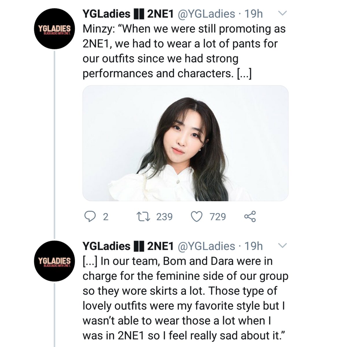 minzy statement about YG stylist and the same treatment happening to lisa