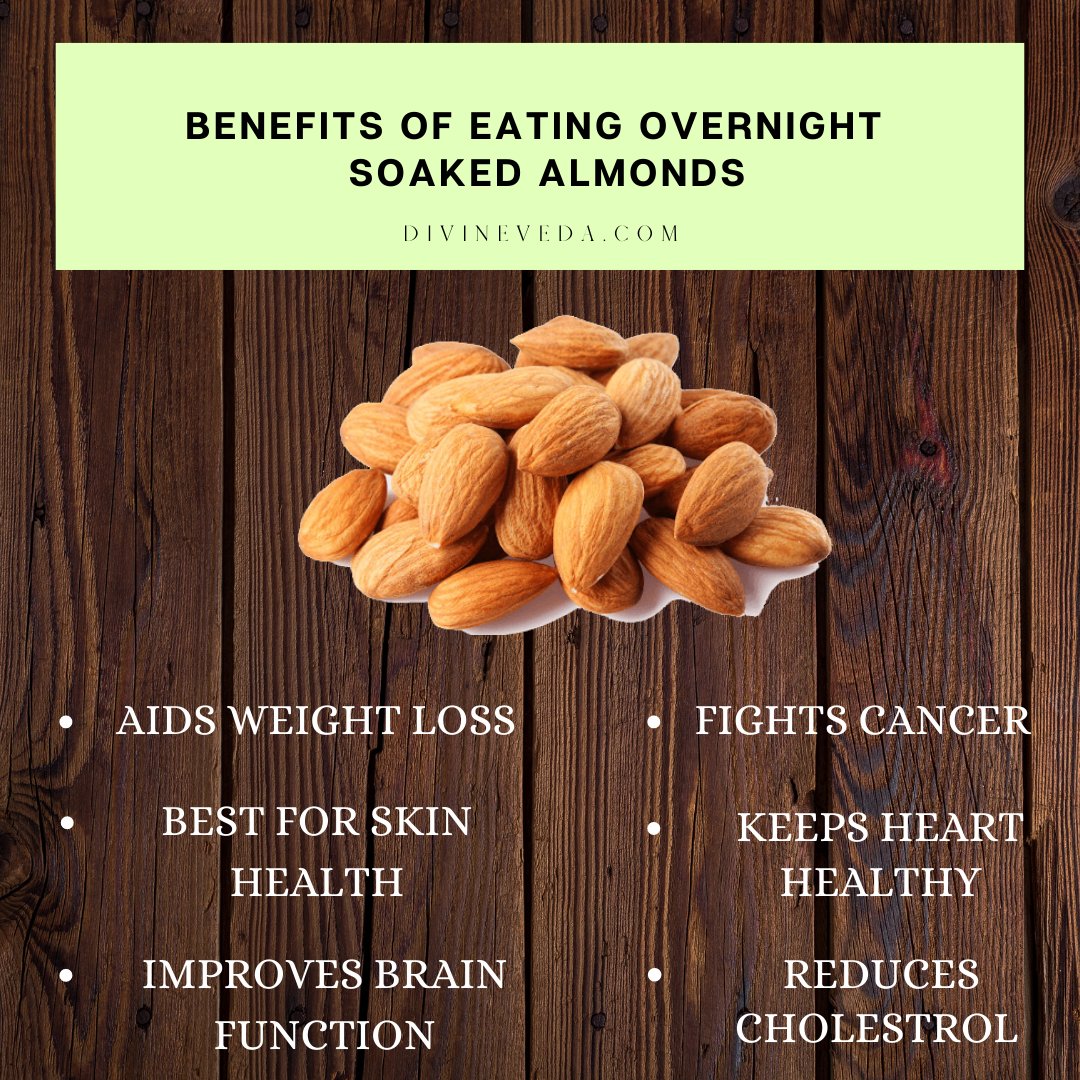 Divineveda1's tweet photo. Soaked Almonds have a great effect on health. Make sure you have it every day.

#divineveda #ayurveda #ayurvedahealth #ayurvedatips #dietplantoday #dietplantbased #goodfoodgoodmoodforyou
#almonds https://t.co/trioeLf5BB
