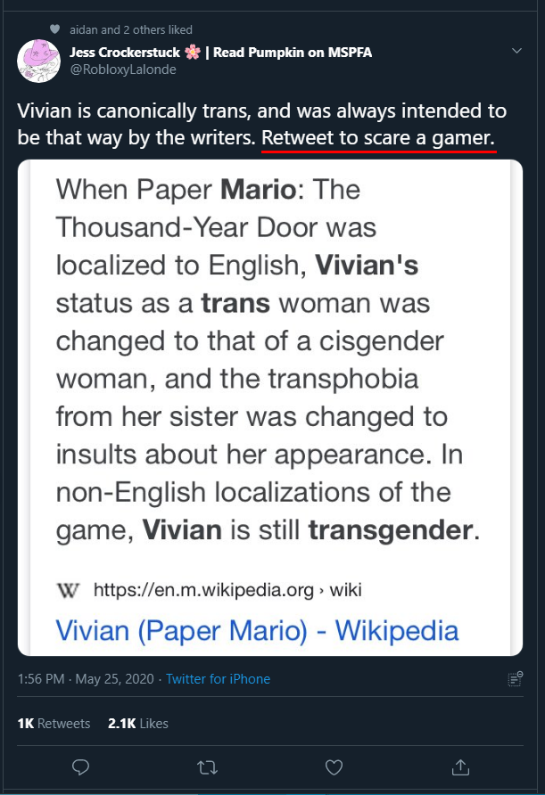It's things like this that make me think about leaving video games, as the only thing that people see in gamers now are racism, sexism, misogyny, LGBT-phobia, etc. It puts me in an unhealthy state, & I don't want to deal with being called things by playing Nintendo or something.
