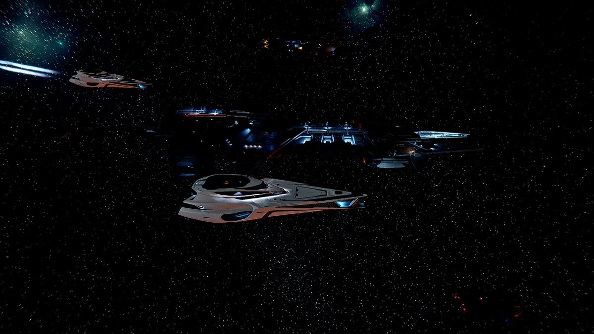 ShaozenSC's tweet photo. Hanging out in our 890's with @Jorunn_SC, @Mysticstar80 and some others, finally taking in the Invictus sights! #StarCitizen @RobertsSpaceInd https://t.co/nQQoFtVCju