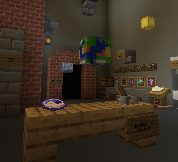 SpecialBuilder's tweet photo. I've always been fascinated by orreries, so I spent some of today making an overcomplicated but cool Minecraft orrery to control the time of day. https://t.co/EzFWiYGCBB