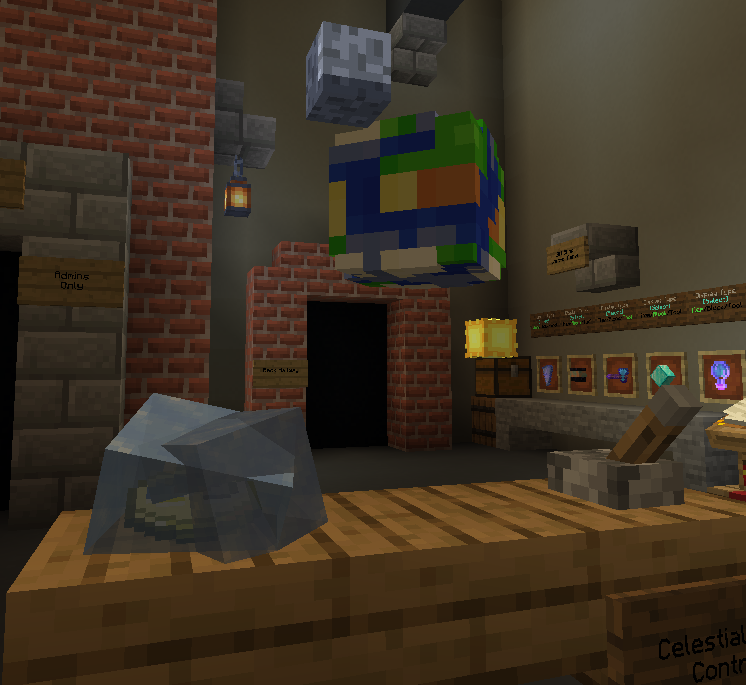 SpecialBuilder's tweet photo. I've always been fascinated by orreries, so I spent some of today making an overcomplicated but cool Minecraft orrery to control the time of day. https://t.co/EzFWiYGCBB