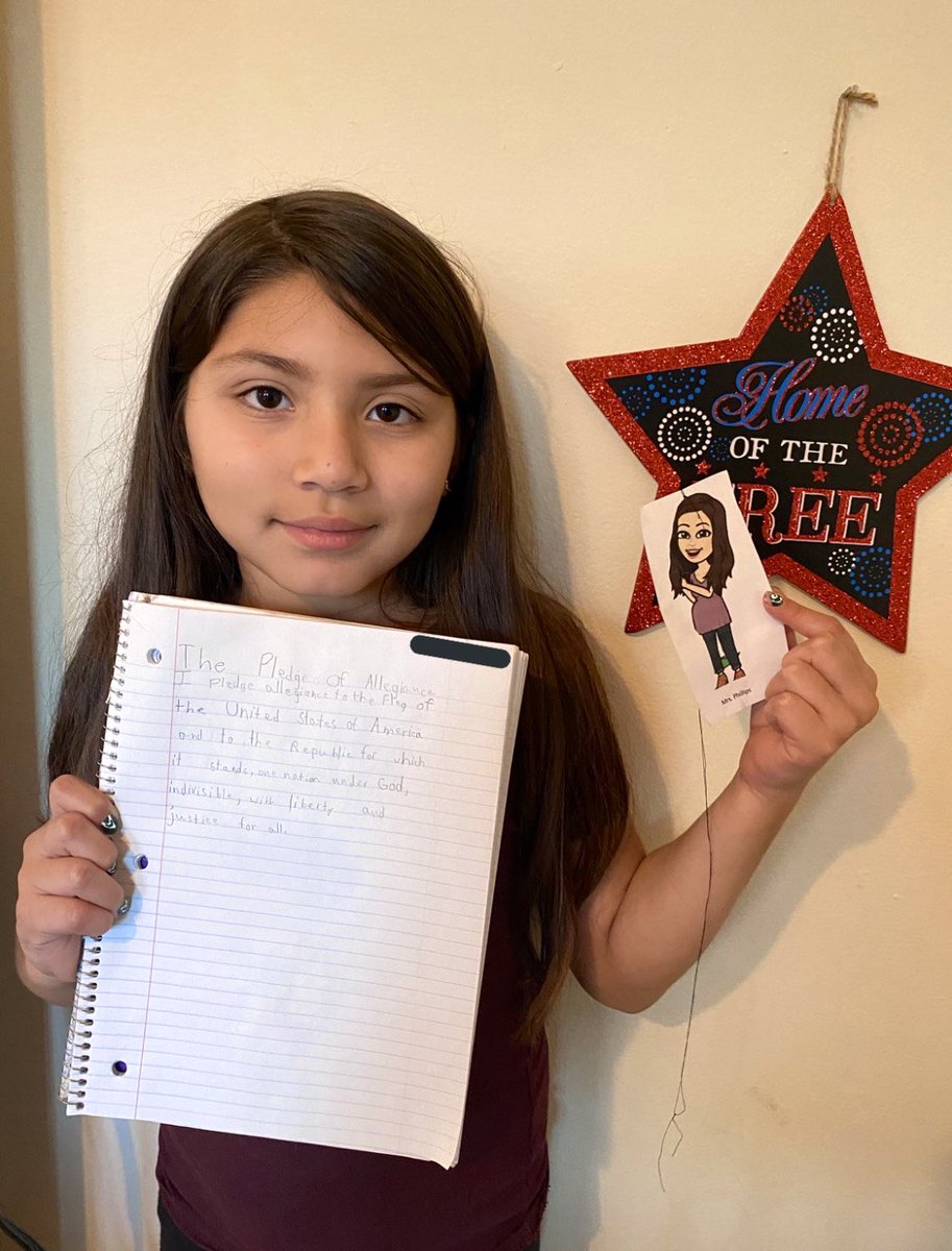 bphillipsgg's tweet photo. Thankful for those who died for our freedom and rights 🇺🇸 Students wrote the Pledge of Allegiance and took patriotic pictures in honor of #MemorialDay #2ndgrade @Gregory_Gardens @MtDiabloUSD https://t.co/NrdNgB0dwi