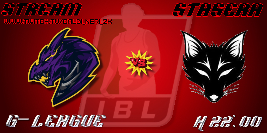 🔥MATCH DAY🔥

🏆@IBL_2K @Kproam2🏆

🆚<a href="/theblackfox2k/">The Black Fox</a>
🗓️STASERA
⏰22:00

📺STREAM SUL CANALE TWITCH: twitch.tv/caldi_neri_2k

@blackheat2k
 #CaldiNeri #CalzoMVP