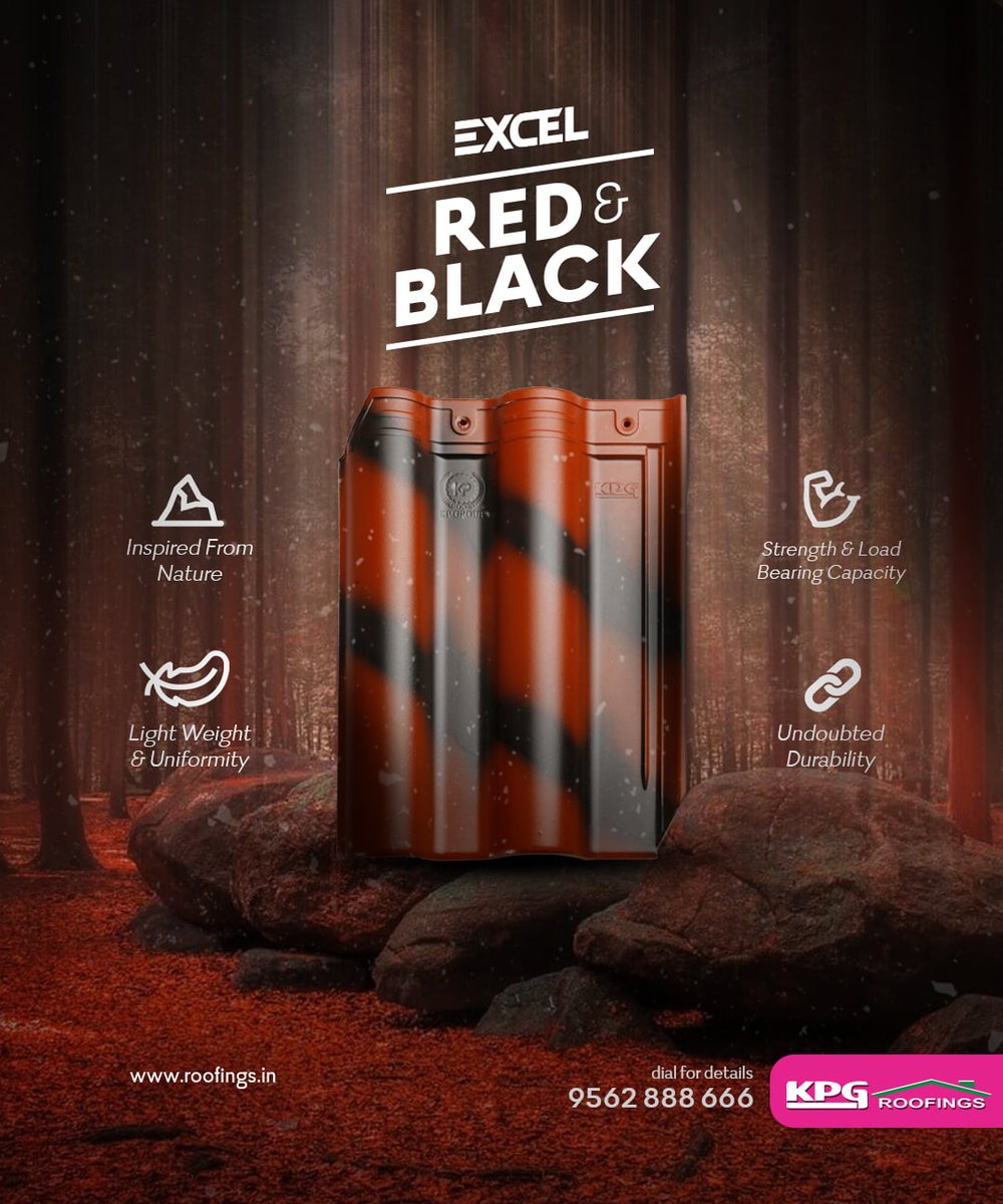 kpgroofings's tweet photo. Red and black is the most famous roof tiles colour in south india https://t.co/eVIm8kIFb3