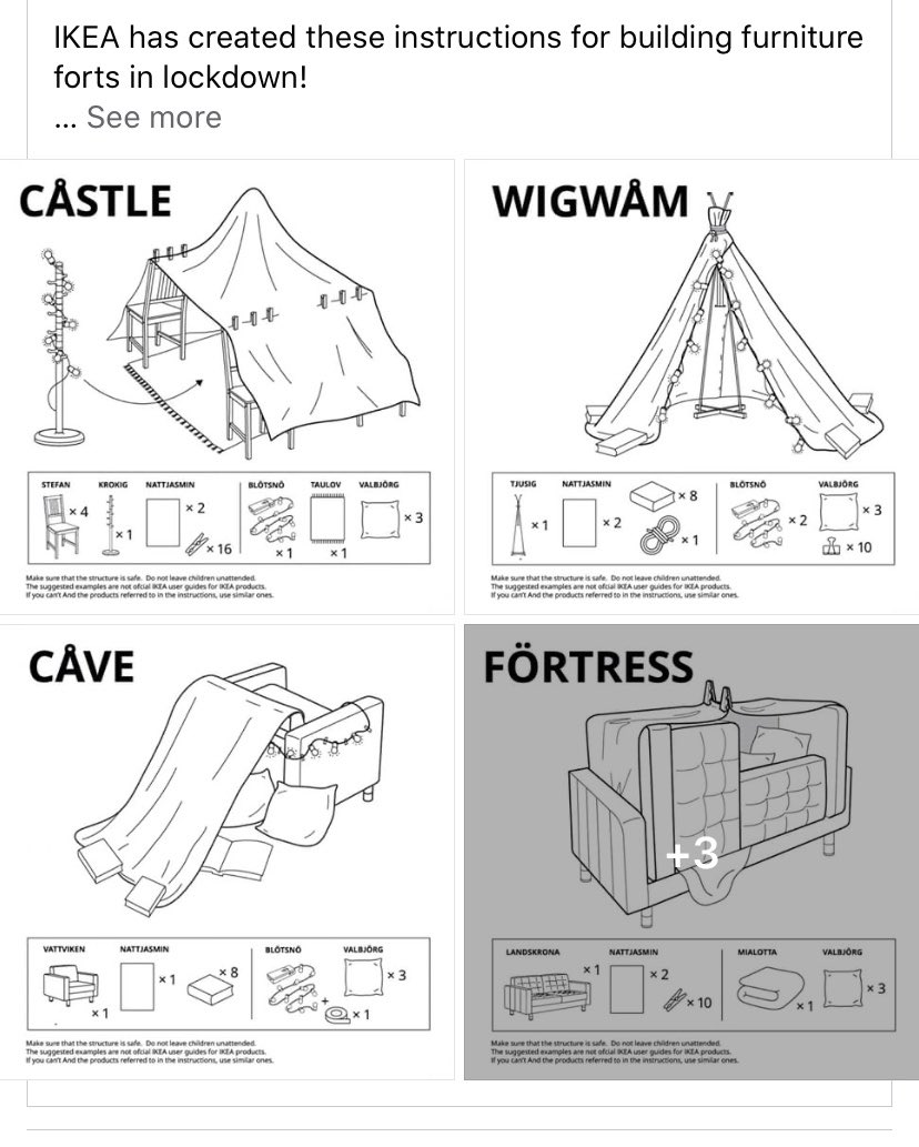 Well played IKEA 👏🏼👏🏼 definitely giving a few of these a go tonight ⛺️ you should try it too, show us your best efforts 😃👍🏼