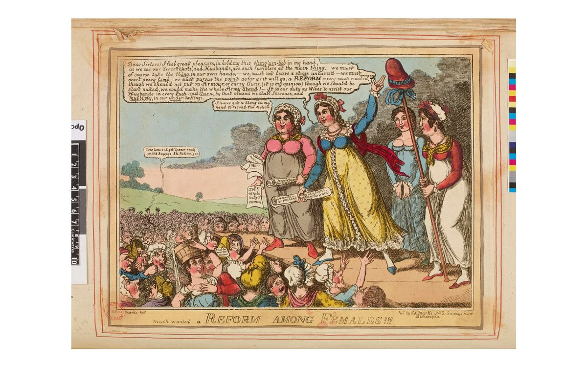 'Accept this token of our respect to those brave men... By placing it on the head of your banner, you will confer a lasting obligation on the Female Reformers of Blackburn'. This is my thread for  #heritageofprotest on female reformers and liberty caps. (1/18)