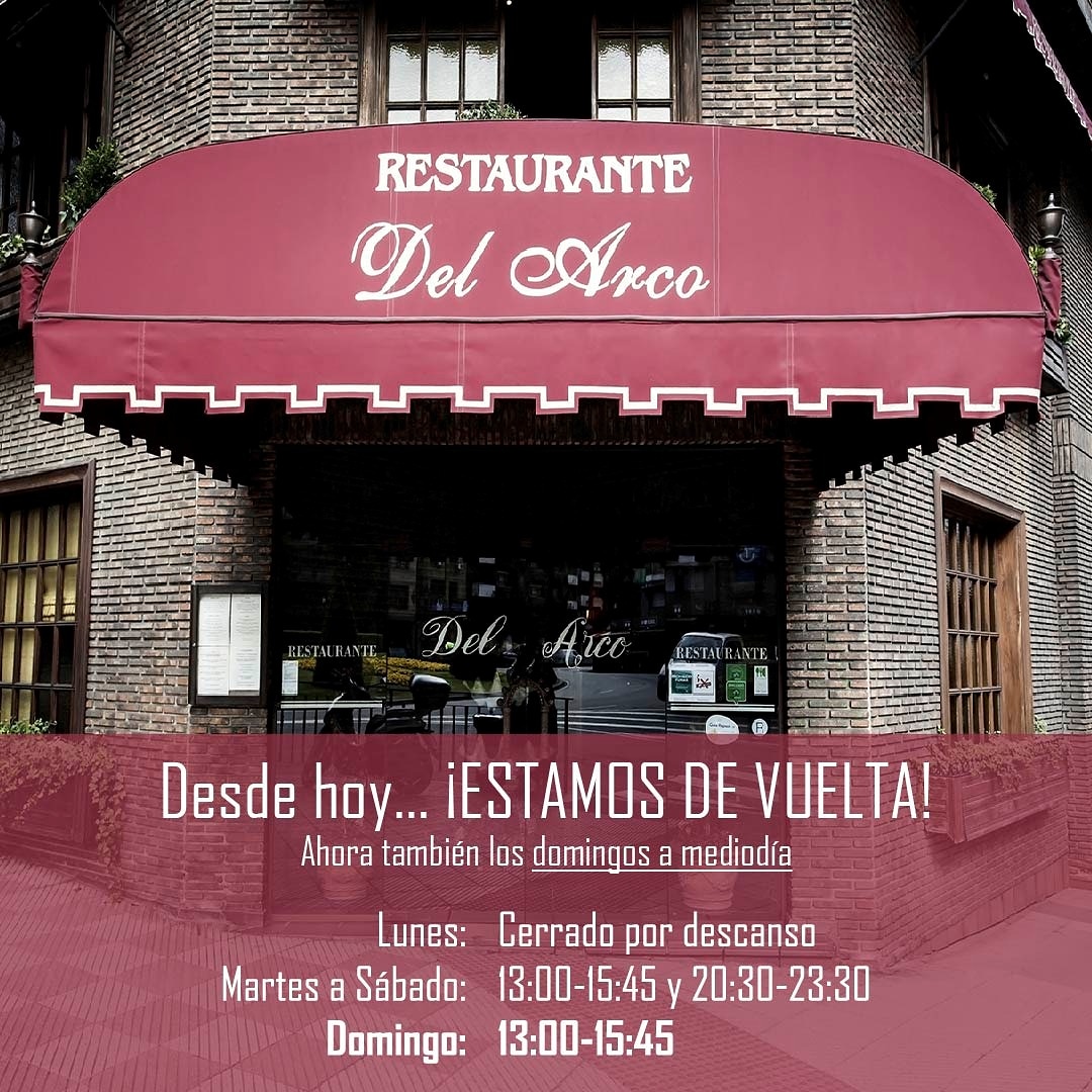 Por fin, ¡estamos de vuelta! Arrancamos hoy a partir de la 13 con el servicio de comidas.  Desde ahora, también abrimos los domingos a mediodía. ¡Os esperamos! 
🖥️ Mas información: delarco.com
☎️ Reservas o encargos: 985 25 55 22 ó 985 25 55 44.