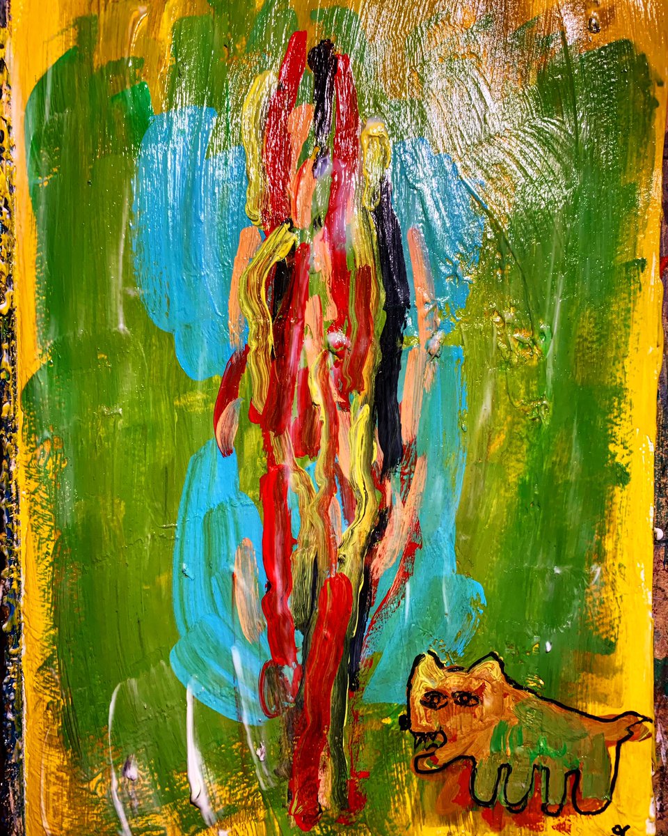 ベルレコ Berlin Recordings 全てを記録する バター犬 Art Artwork Abstractart 絵 絵描きさんと繋がりたい アクリル絵の具 Plants Painting アート クレヨン