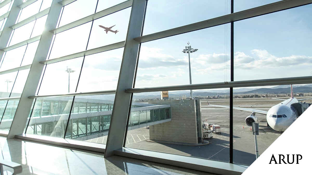 Arup's tweet photo. How will #airports change after #Covid19? From disinfection tunnels and touchless check-in services to “proof of vaccine” certificates, air #travel may never look the same again. Read more in @CondeNast from our Airport Planning expert Regine Weston.  https://t.co/2NKk7OTkKO https://t.co/1yqaWOTh5m