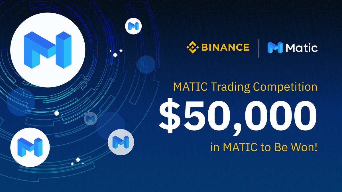 binance's tweet image. .@maticnetwork Trading Competition - $50,000 in $MATIC to Be Won!

binance.zendesk.com/hc/en-us/artic…