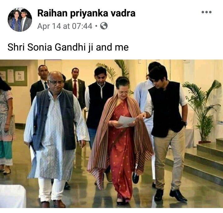 SarikaJainBJP's tweet photo. Another #Pappu in process.

Shri Sonia Gandhi ji and me 😁

#MakeInItaly https://t.co/z8AFiH067w