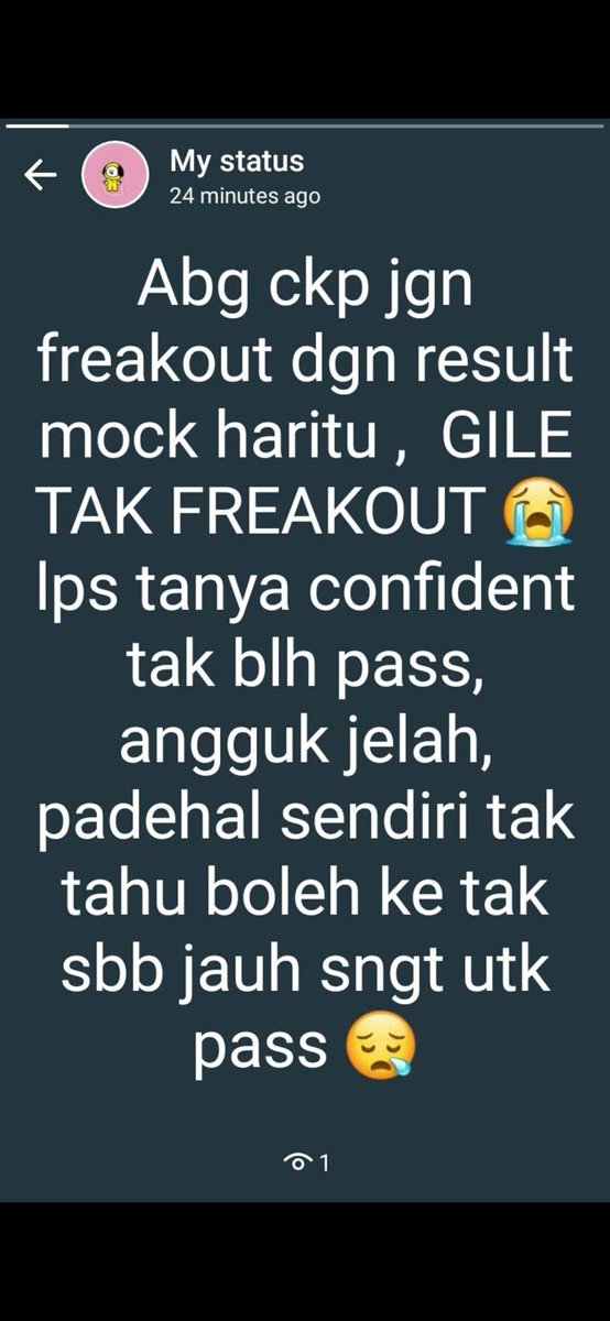 I'm putting this hear, senang nk dpt semangat kalau aku hilang semangat lagi. Since i'm really struggling with acca, maybe i need some advice from the past me.