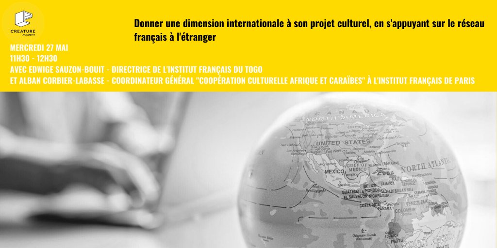 🌍Creature Academy vous propose demain à 11h30 un live sur les projets culturels à l’international ! ⁣
👉Avec Edwige Sauzon-Bouit, directrice de l’Institut Français du Togo, ainsi qu’Alban Corbier-Labasse, de l'Institut Français de Paris. #projetsculturels #Entrepreneur