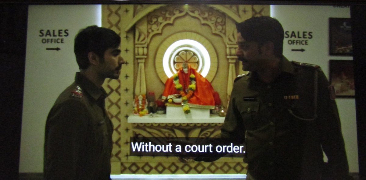 Some more subtle messaging.Pic1- one cop asking another to do something illegal and just coincidentally there are hindu gods behind.Pic2- some jugaari guys having fun and now you know where to look.