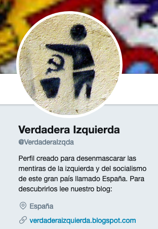 2) La Verdadera Izquierda (meaning “the True Left” in Spanish) began in 2011 as a Twitter account and blog with the goal of "unmasking the lies of the left and socialism in this great country called Spain”. It attracted around 38K followers before its suspension in April 2020.