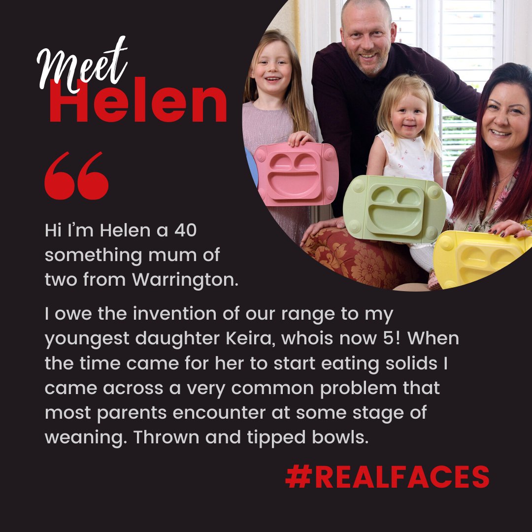 Meet Helen Davies...

Helen is a product inventor, bringing fun, exciting baby weaning products to market.

Read more 👉real5faces.com/helen-davies/

#realfaces #gainingtogether #supportlocal #inventors #Warrington 

<a href="/real5networking/">real5 Networking</a>