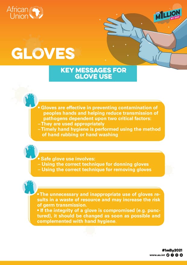 Make sure you are still doing everything you can to protect yourself from #COVID19 by practicing social distancing, washing your hands, wearing a mask and where necessary wearing gloves to reduce the risk of contagion.
#1mBy2021 #AfricaResponds