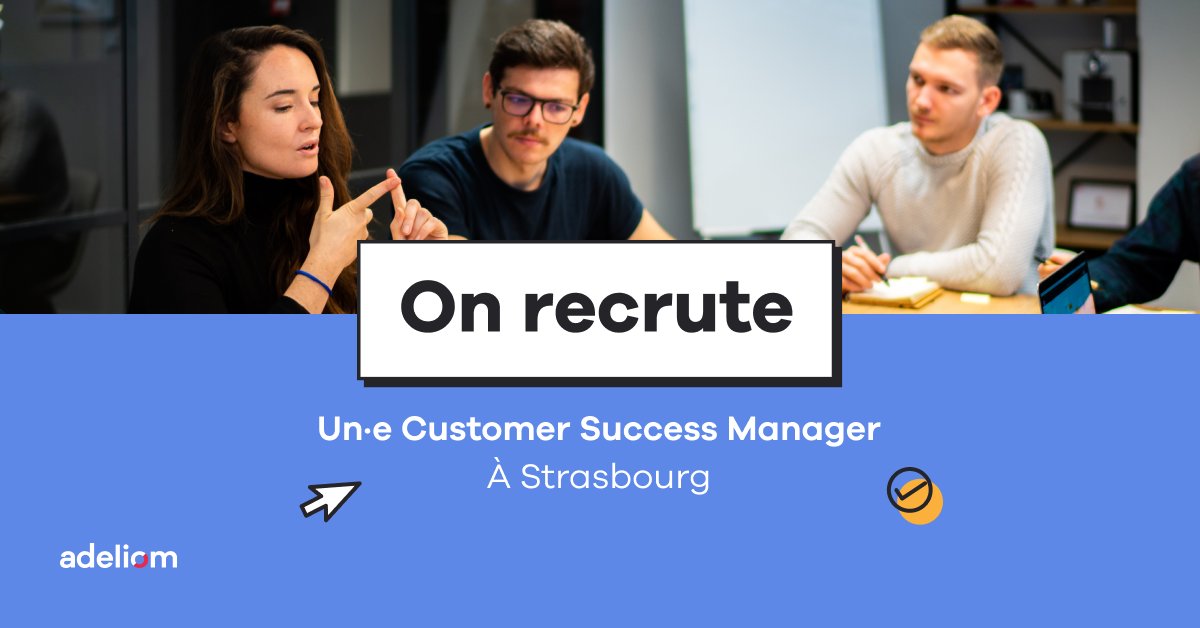 AdeliomAgency's tweet photo. Alerte #jobalsace 🥨 On recherche notre Customer Success Manager en CDI à #Strasbourg 🥇 Pour toi le client est toujours roi ? Aors candidate ici 👉 https://t.co/NZtCGB8jps #relationclient #expérienceclient #emploialsace #jobstrasbourg https://t.co/C0ilmQdkgH