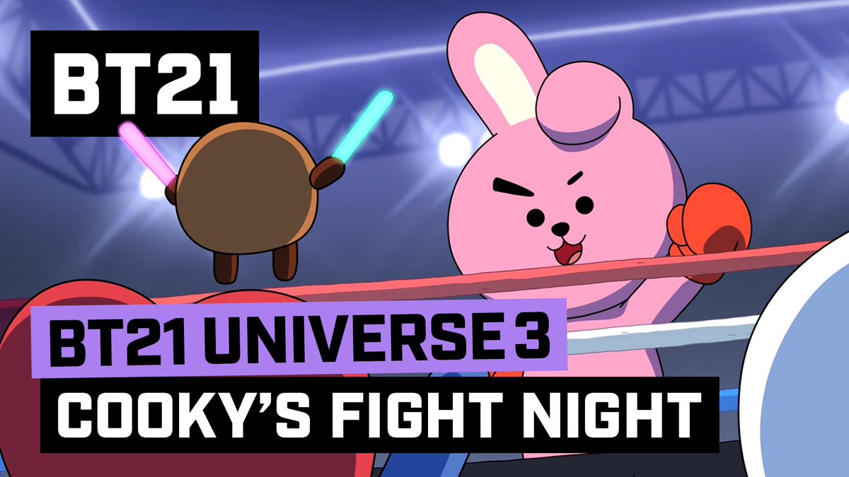 The best, COOKY is!

COOKY's fight will make your palms sweat. 💦 

Check out the action-packed third episode right NOW!
👉 lin.ee/1vjHIFVym/hntj

#BoxingChampion #YouCanDoIt #BT21_UNIVERSE #Season3 #ANIMATION #EP03 #COOKY #FightNight #BT21