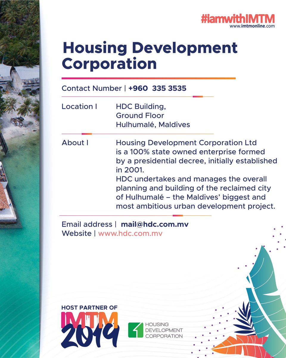 imtmonline's tweet photo. Highlight | @hdcmaldives Host Partner of IMTM 2019.
๐ธ | @azzu
#IMTM #IMTM2019 #LuxuryTravel #iamwithimtm #AffordableTravel #Resorts #Guesthouses #Liveaboards #Hotels #VisitMaldives #maldives #visitmaldiveslater https://t.co/C54yJ5OXok