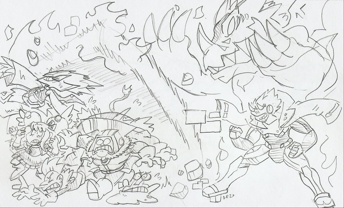 BlueIkeTweets's tweet photo. @Dorumiko who wanted Gankoomon. Also featuring Selector. #gankoomon #Digimon #digimonzone #sketchbook #numemon #blueike #matadormon #bombernanimon #digimonstory https://t.co/bts6J3np4S
