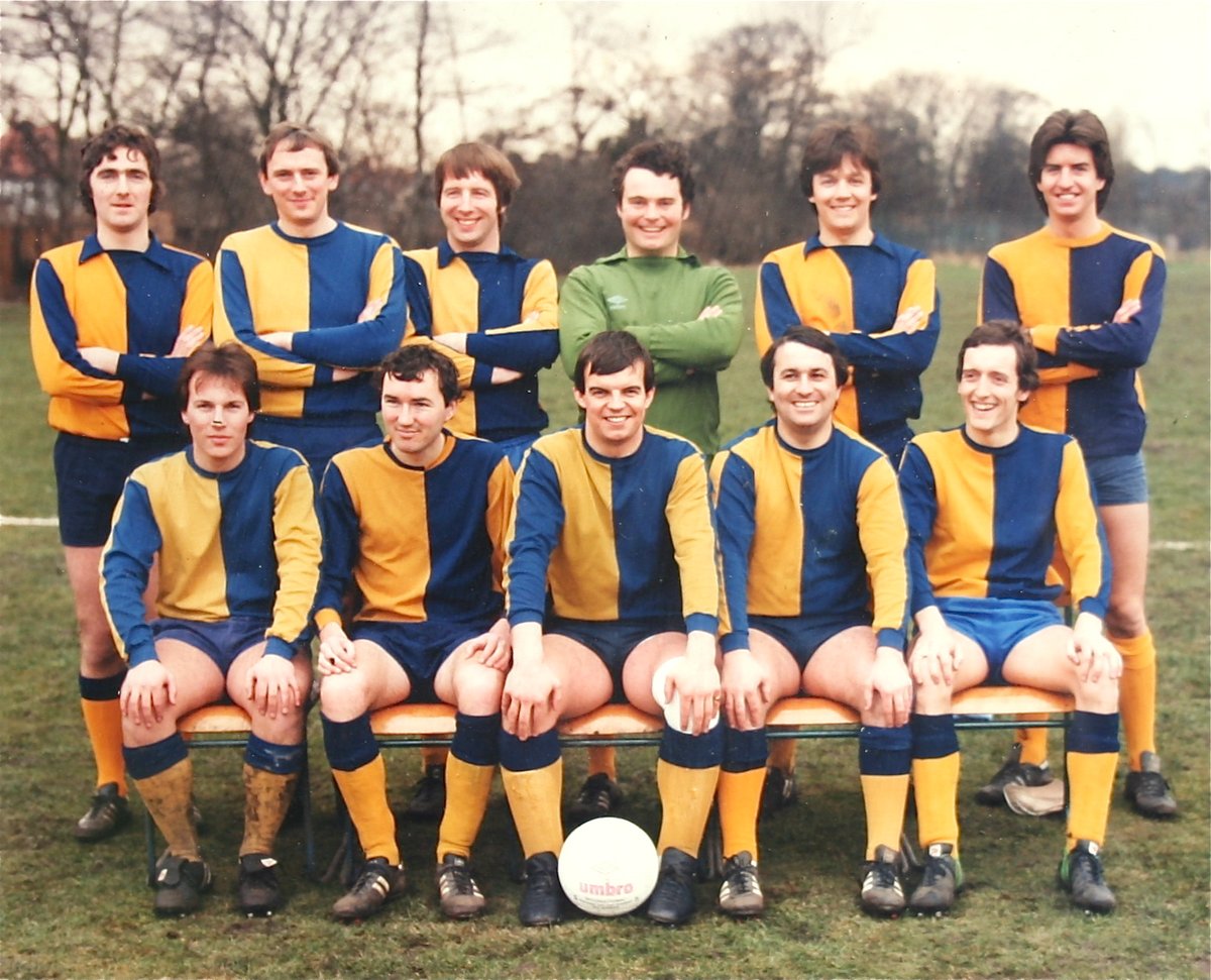The 1982 1st XI. Clearly a pre-mach photo but look at those socks, front row far left.