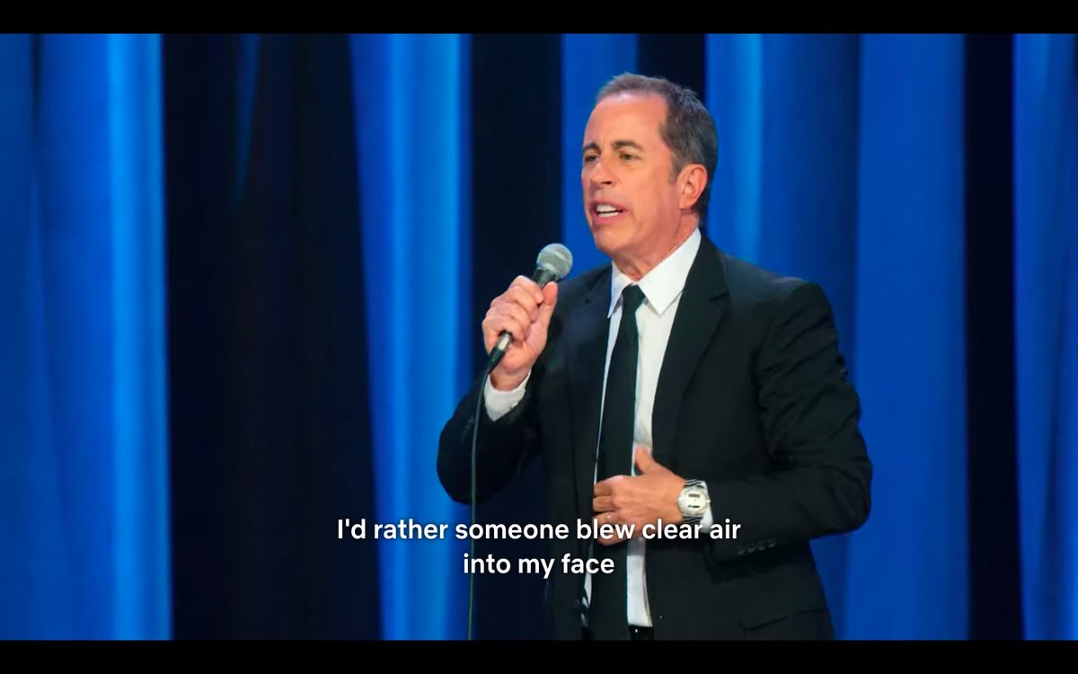 heyniveditha's tweet photo. Reckless things we could say back in the day! 😂
@JerrySeinfeld
#23hourstokill #jerryseinfeld #comedycomestorescue https://t.co/t6rFEfK1io