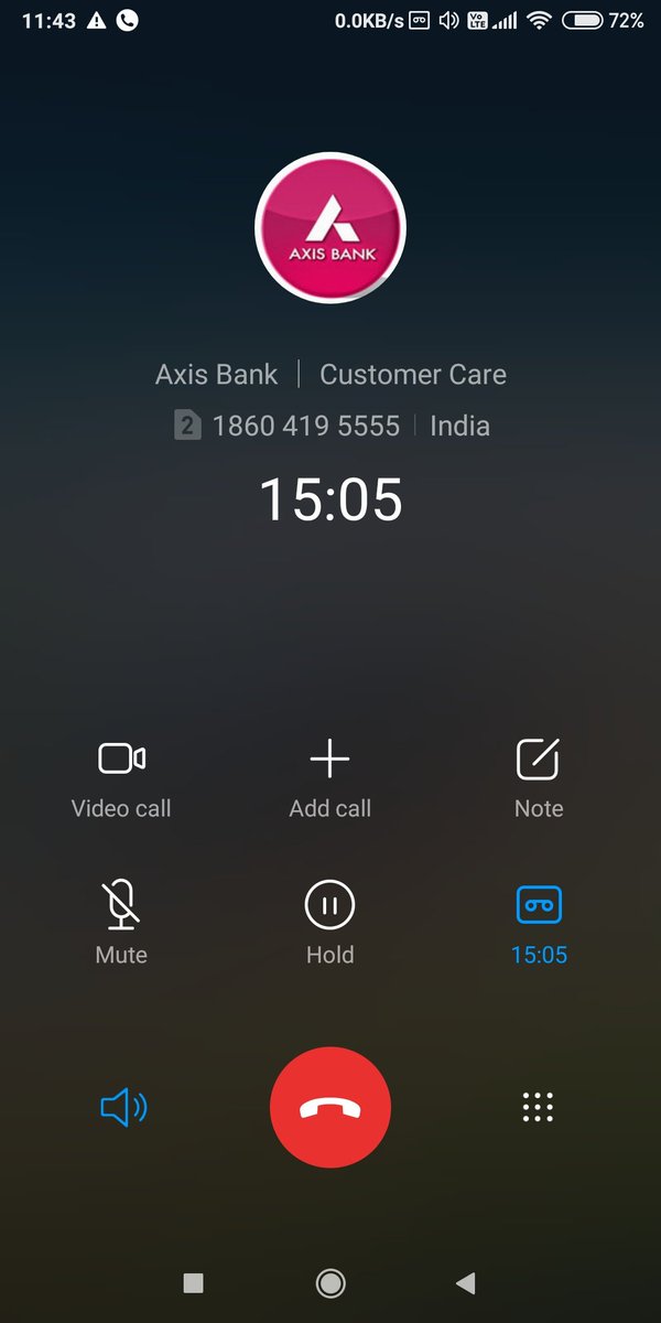 Nikhil_Baraguru's tweet image. #axisbanksupport Your executive put me on hold and waited for 15 minutes which is chargable call and disconnected automatically. Usless support.