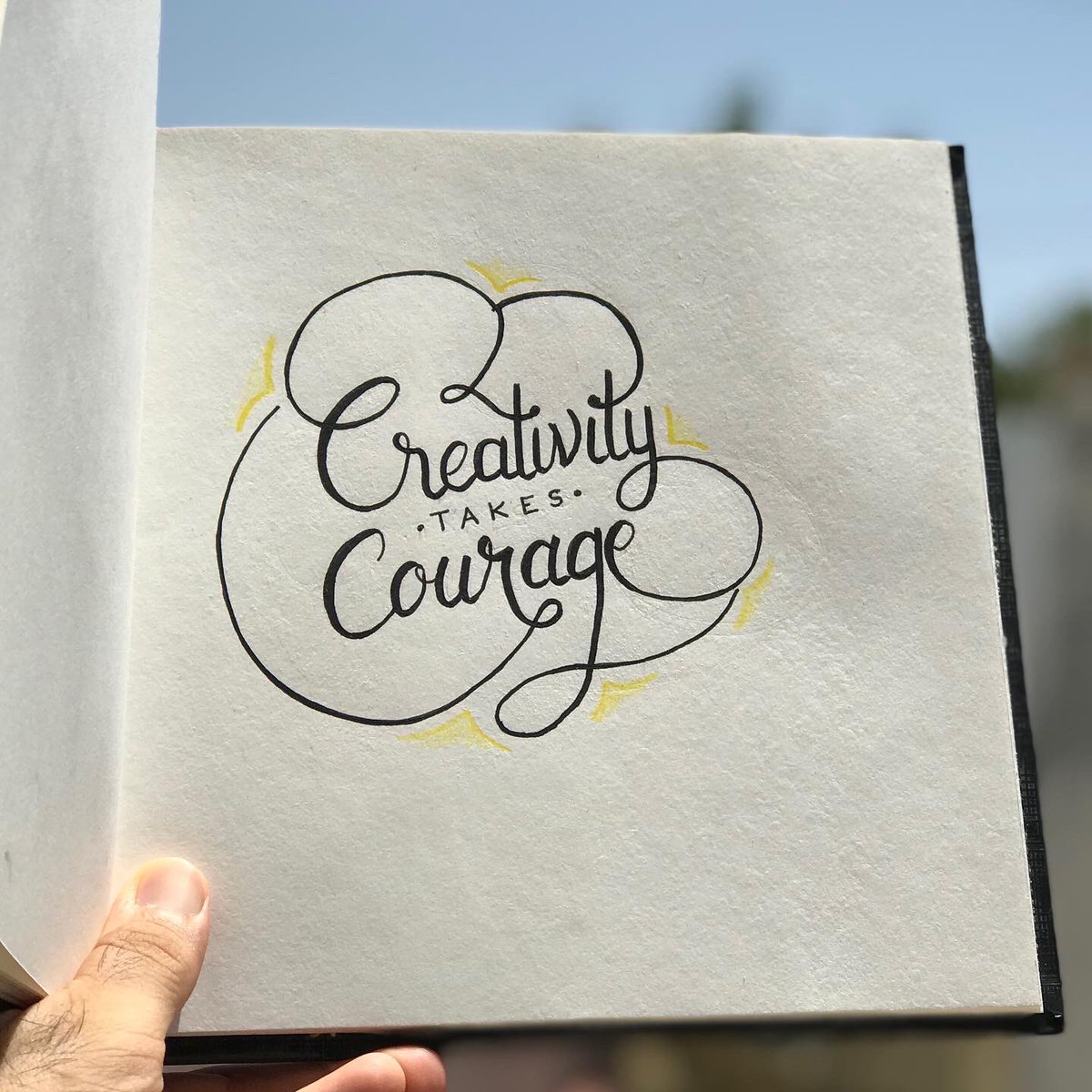 nextuxd's tweet photo. Creativity takes courage
.
#absolute #creativity #courage
.
#dailyhandletterring #handletterring #handletteringdaily #lettering #dailylettering #letteringdaily #calligraphy #brush #modern #typography #quotes #fonts #create #positivevibes #art #yellow https://t.co/bKi6QQCLtx