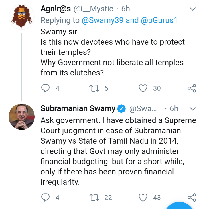 Then again,his attempt to establish himself as 'Hindutva Champion' through 'temple cases' so as to gain more publicity in Uttarakhand matterBut if he loses the case, he would blame everyone in BJP other than himself 3/nPS-Congi chairman is red herring by Swampy to fool people