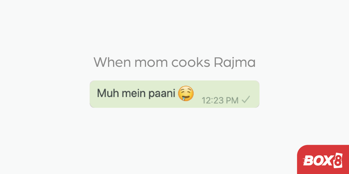BOX8_in's tweet photo. Let's revise some Desi muhavare!
Here's one more that you'll relate with the most: เคชเฅเค เคฎเฅเค เคเฅเคนเฅโ เคเฅเคฆเคจเคพ
#WorkFromHome #Box8desimeals #orderfoodonline
#deliveryin30min #foodlove #Orderwithbox8 #stayhome #staysafe https://t.co/OSOb4LhBex