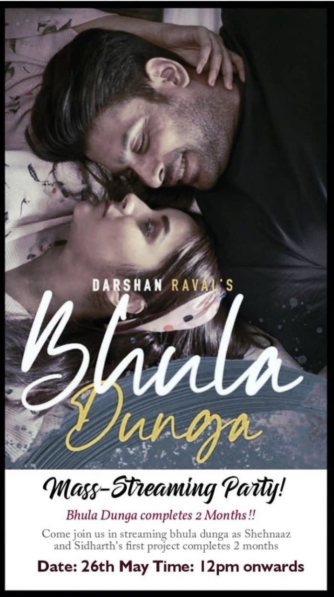 destinedsouls's tweet photo. Go and stream guys.
The party has begun!
#BhulaDungaStreamingParty
#SidNaaz
#Sidhearts
#Shehnaazians https://t.co/xH3Hh0jWaO
