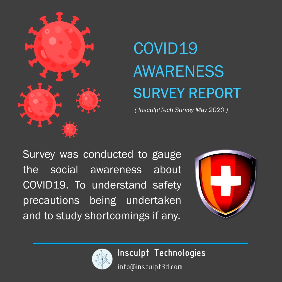 InsculptT's tweet photo. An online survey conducted by us to analyse the awareness about Coronavirus came to a conclusion that people were well aware about the do's and dont's.

Part1
#coronavirus

#covid19 #covid19india #covid19idea #covid19startup #survey #googleforms #coronavirussurvey #surveyreport https://t.co/uZKUpdI9yV