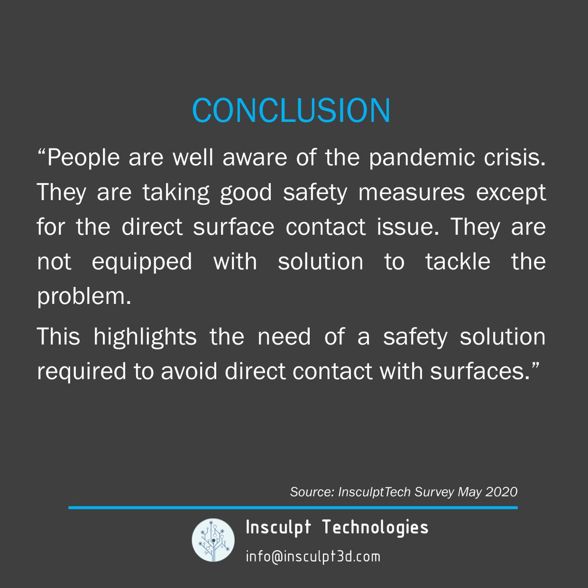 InsculptT's tweet photo. An online survey conducted by us to analyse the awareness about Coronavirus came to a conclusion that people were well aware about the do's and dont's.

#coronavirus
#covid19 #covid19india #covid19idea #survey    #coronaawareness  #who #worldhealthorganization  #covid19solutions https://t.co/IjxzUxcrhp
