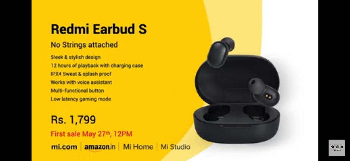 Redmi Earbud S Launched in India For Rs 1,799 /-
its price is very high compared to China price
#redmiairdots #redmiearbudss #redmitws #Redmi10X #redmi10Xseries  #thehanstech